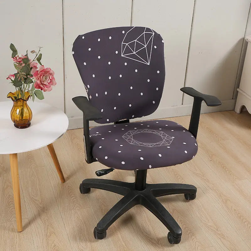 Housse Chaise Moderne SWIRL Creative Space-Split Chair Cover