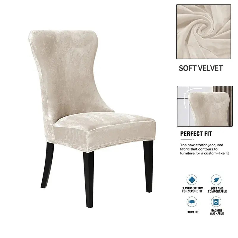 Housse Chaise Velours Doux YUKANA Housse de France