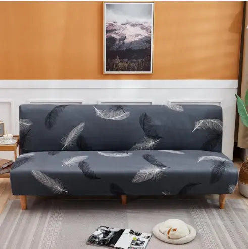 Housse Clic Clac Élastique JUNA Grey feather-155or185cm