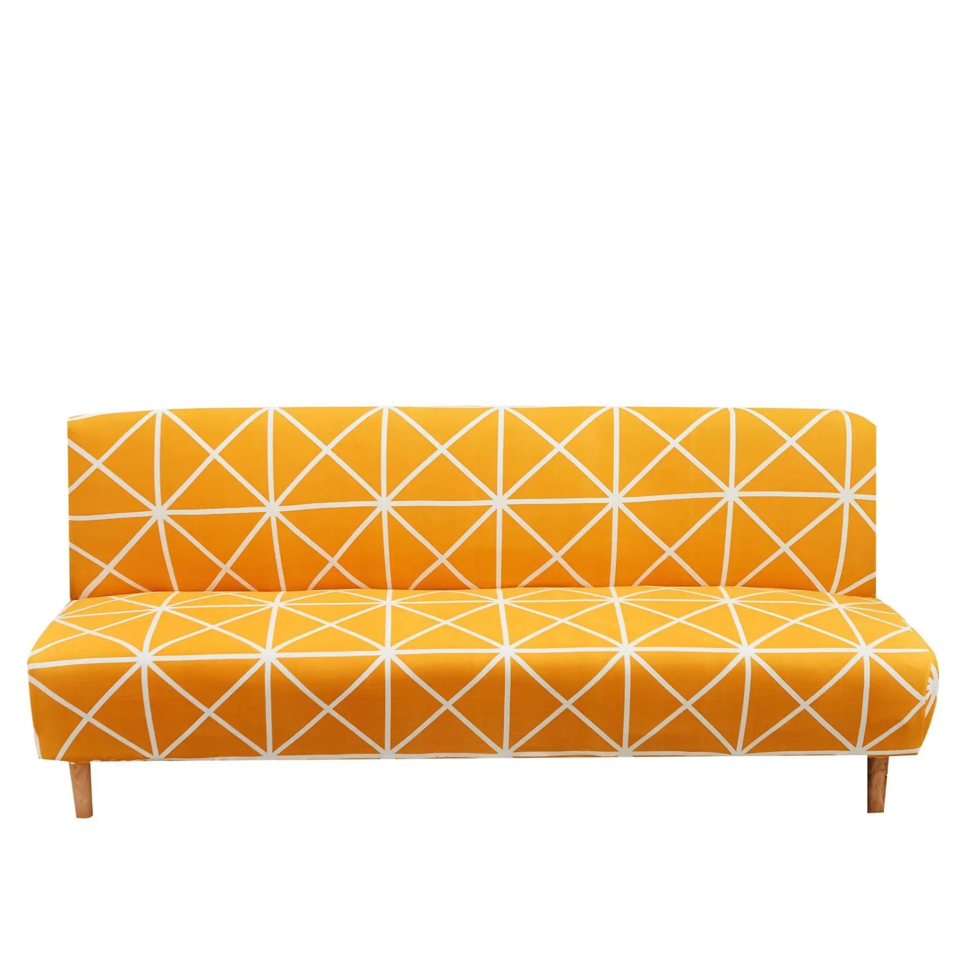 Housse Clic Clac Élastique VIBRO Three raw yellow-150to190cm