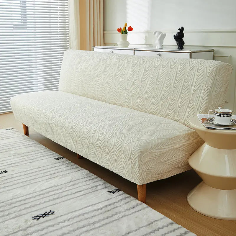 Housse Clic Clac Velours YELIAN Beige-Medium