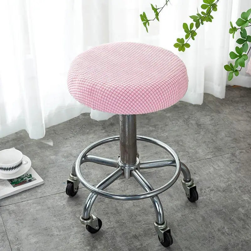 Housse De Tabouret Flanelle Moderne SOFRIA Pink-Regular
