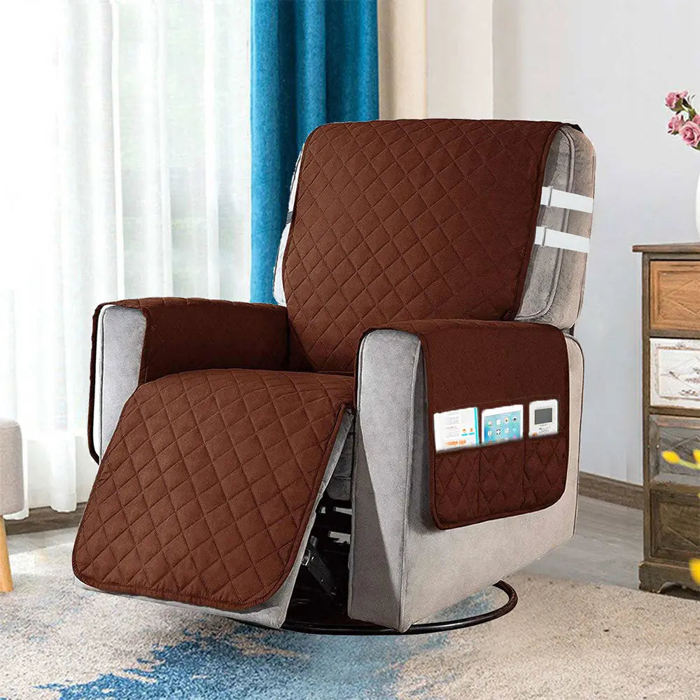 Housse Fauteuil Anti-Glisse RELAXOR Coffee-L