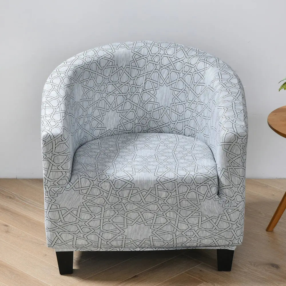 Housse Fauteuil Antidérapant SPADIN Art Space Grey