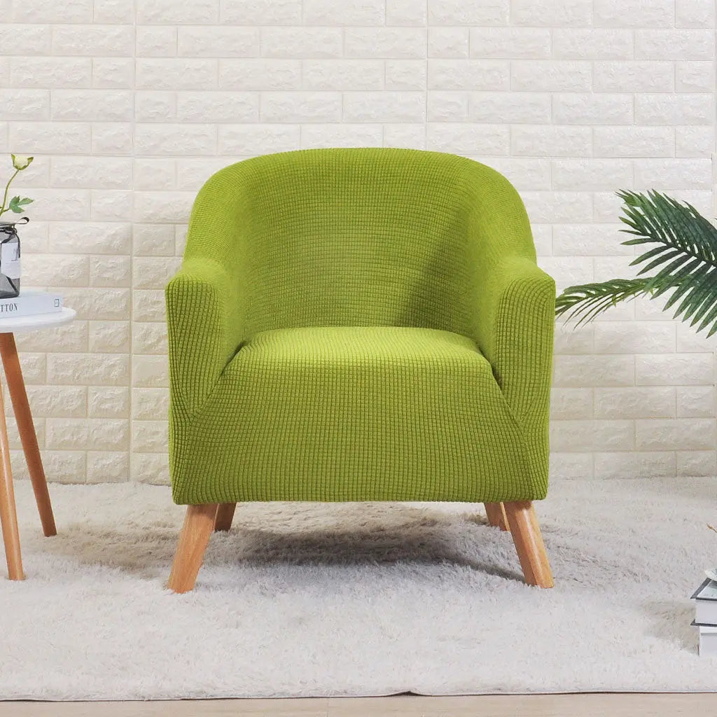 Housse Fauteuil Cabriolet Moderne SILINA Autumn Leaves Yellow Corn-Round Sofa Cover