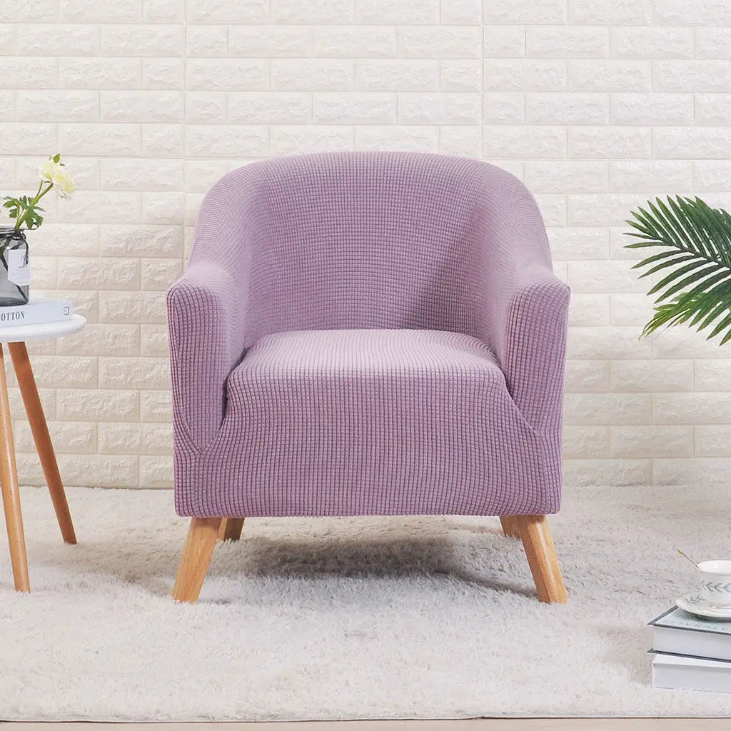 Housse Fauteuil Cabriolet Moderne SILINA Purple Corn-Round Sofa Cover