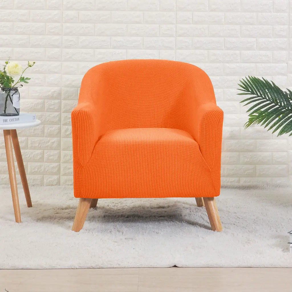 Housse Fauteuil Cabriolet Moderne SILINA Orange Corn-Round Sofa Cover