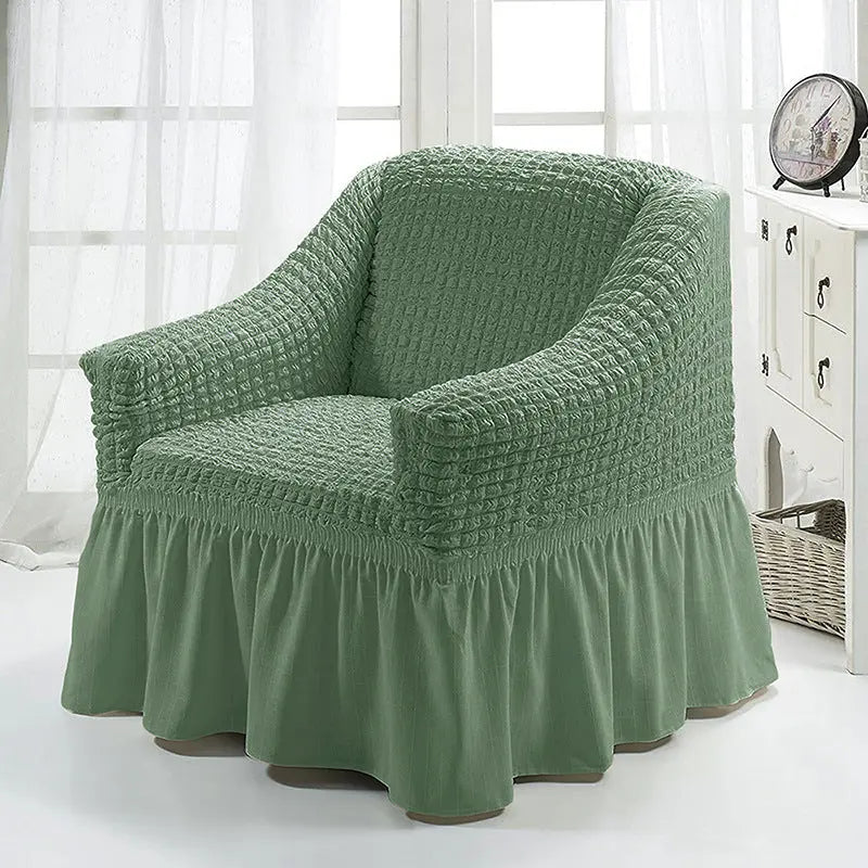 Housse Fauteuil Cabriolet Polyester ARVONA Monochromatic green-Single S 90to140CM