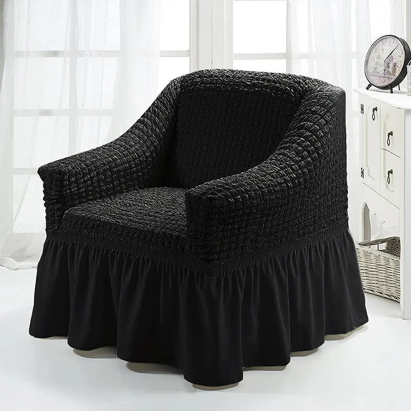 Housse Fauteuil Cabriolet Polyester CALIMA Monochrome black-Single S 90to140CM