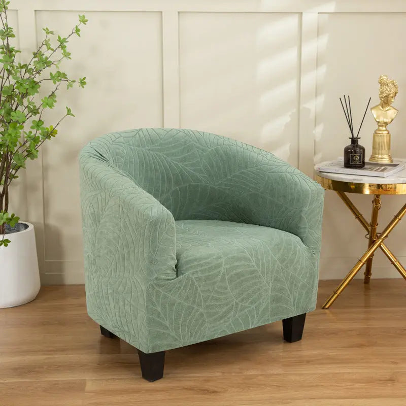 Housse Fauteuil Jacquard EMERALD Grass Green-Semicircle Regular Size