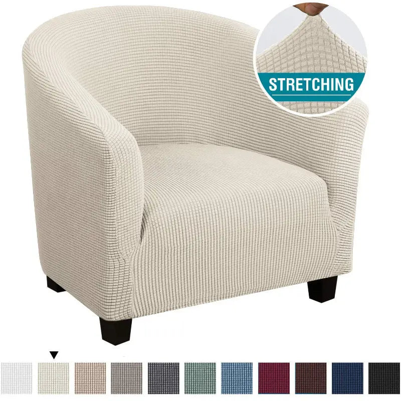 Housse Fauteuil Stretch PINELEX Beige-Card seat sofa