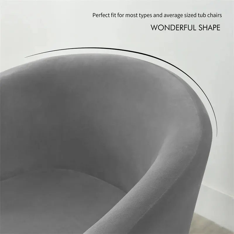 Housse Fauteuil Club Velours Anti-Gliss COVIA Housse de France