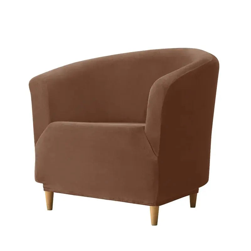 Housse Fauteuil Club Velours Anti-Gliss COVIA Housse de France