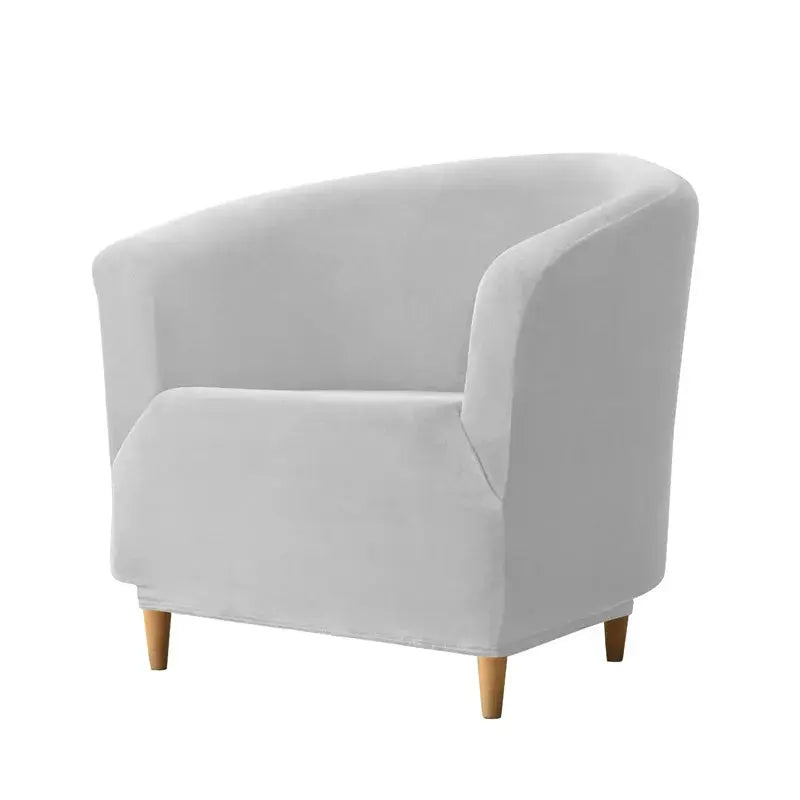 Housse Fauteuil Club Velours Anti-Gliss COVIA Housse de France