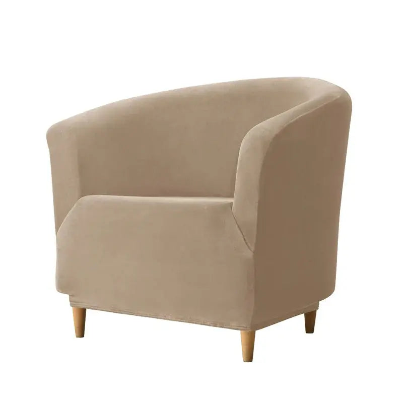 Housse Fauteuil Club Velours Anti-Gliss COVIA Housse de France