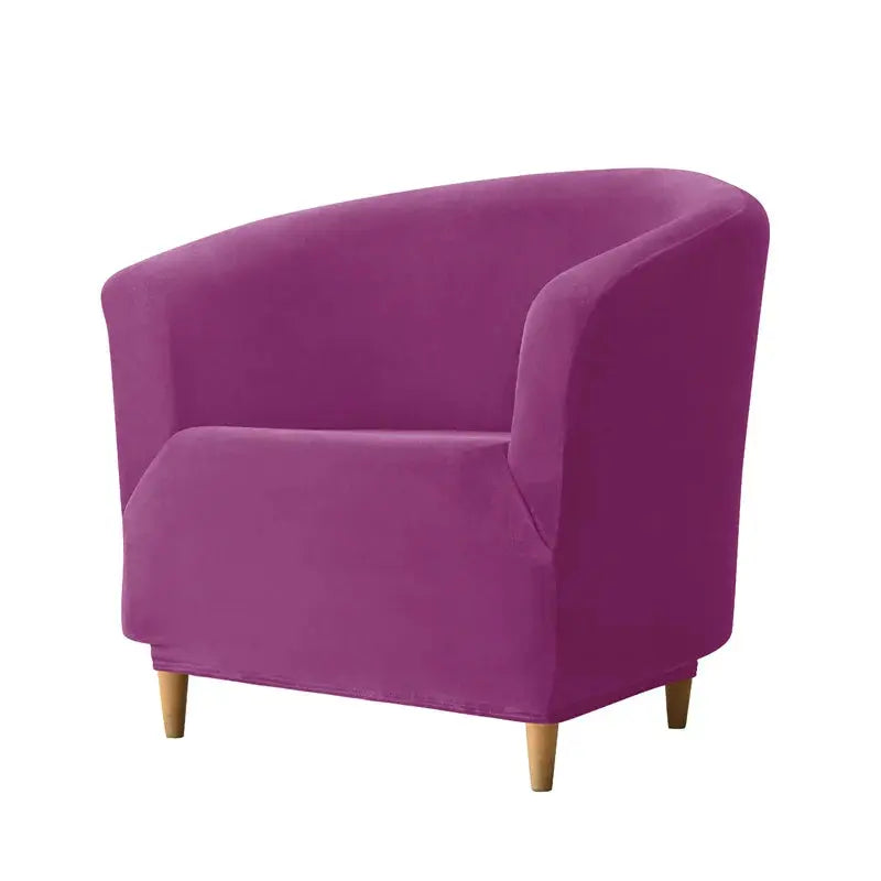 Housse Fauteuil Club Velours Anti-Gliss COVIA Housse de France