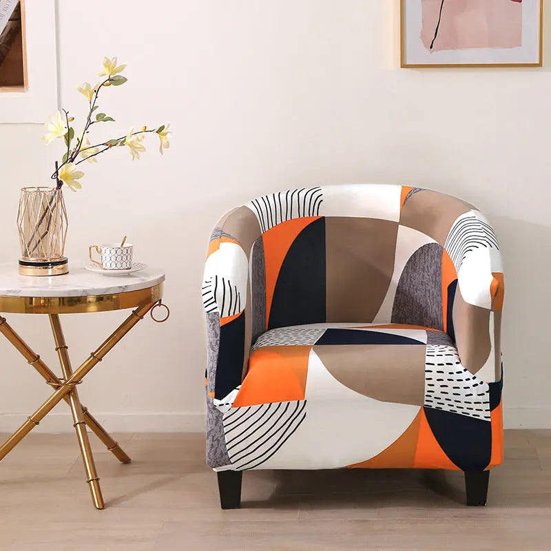 Housse Fauteuil Élastique JASMIRO Geometry-Semicircle Single 65 90cm