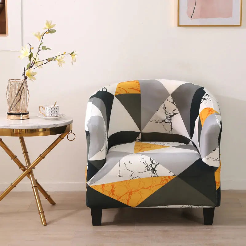 Housse Fauteuil Élastique JASMIRO Simple Style-Semicircle Single 65 90cm