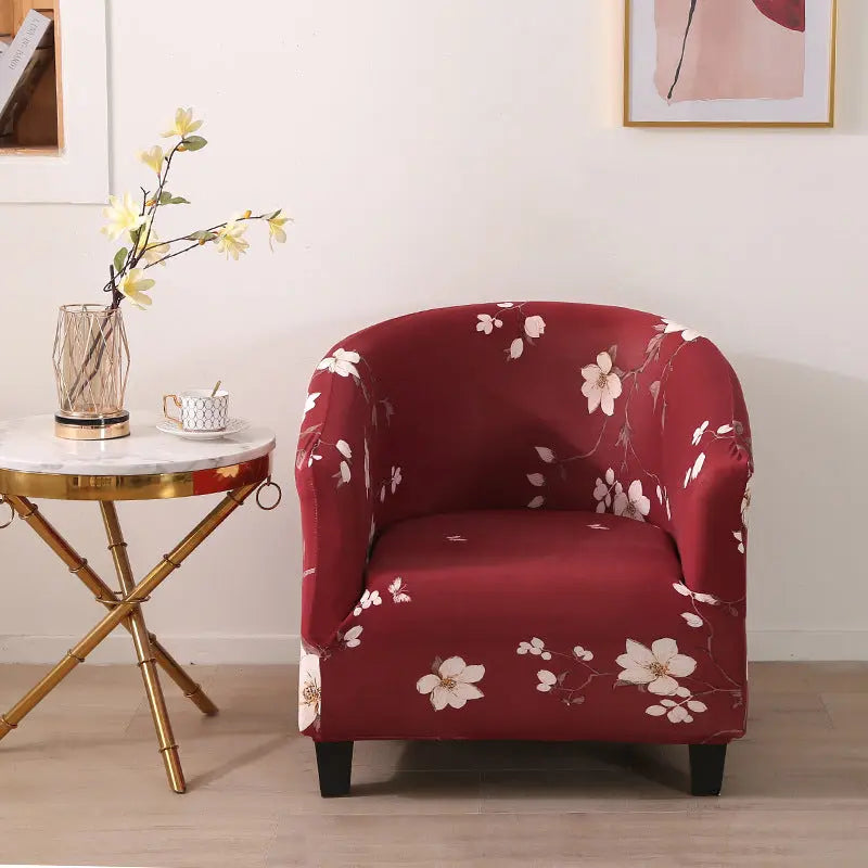 Housse Fauteuil Élastique JASMIRO Summer Flower-Semicircle Single 65 90cm