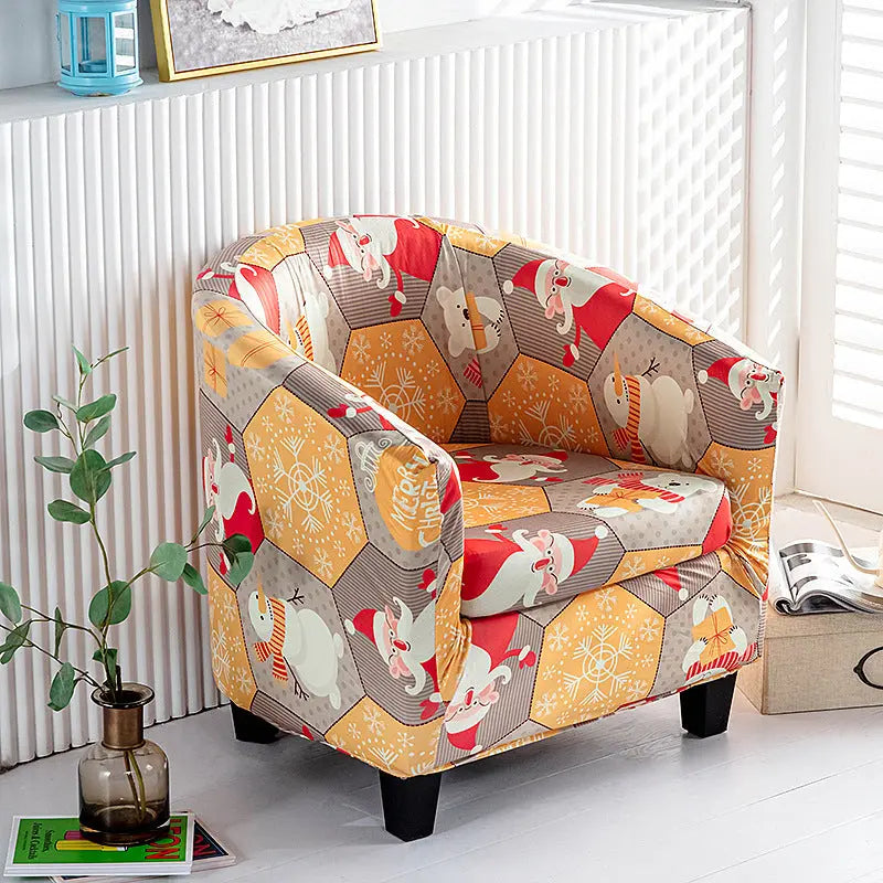 Housse Fauteuil Noël FestiveSNOW Santa Claus-Cushion cover