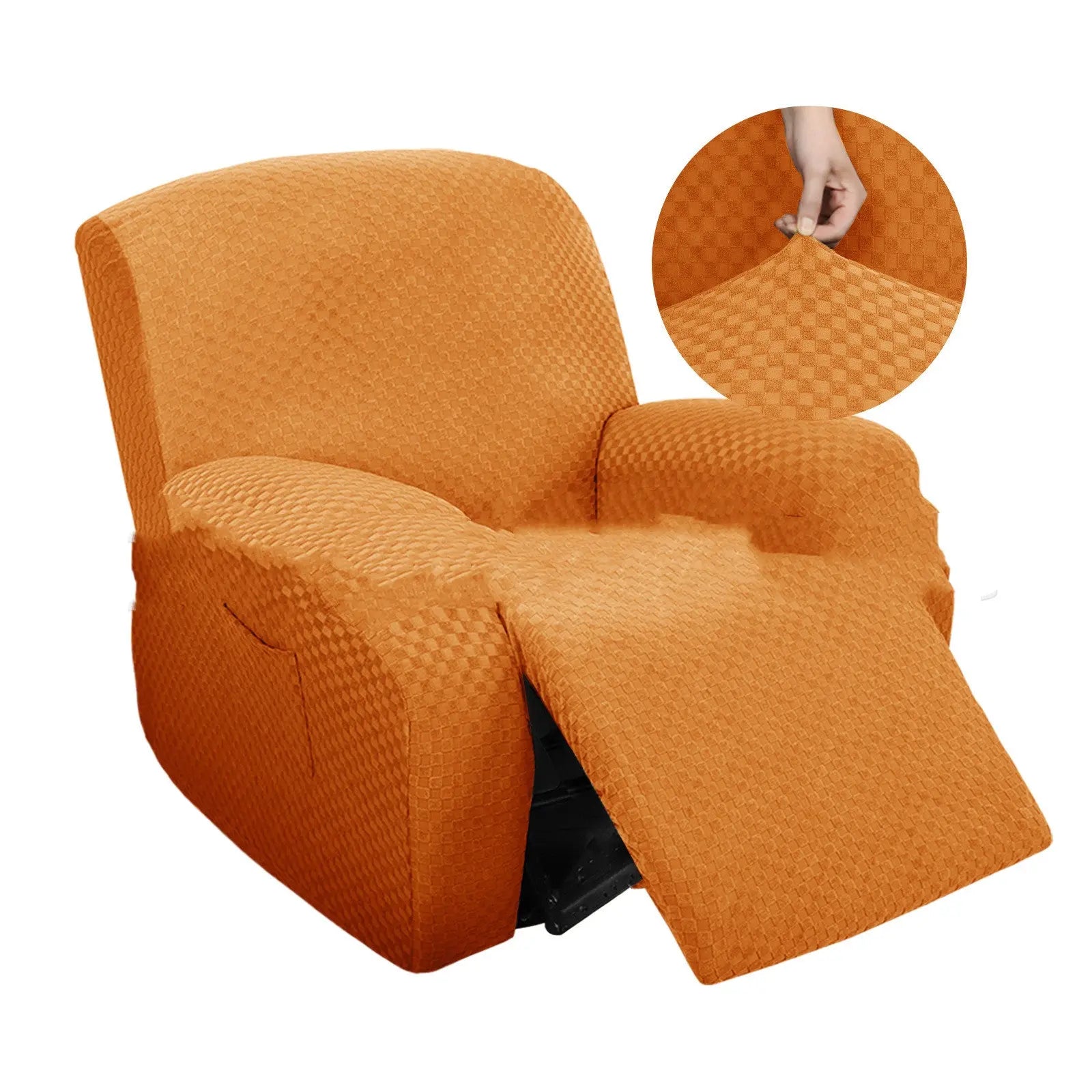 Housse Fauteuil Relax Moderne INICIO Orange-Single Seat