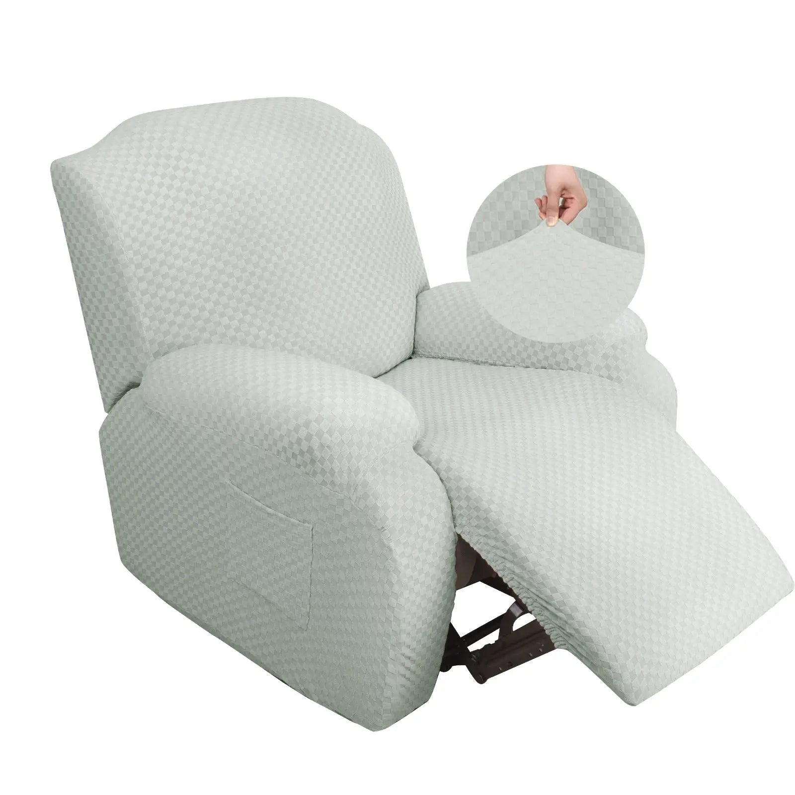 Housse Fauteuil Relax Moderne INICIO Ivory White-Single Seat