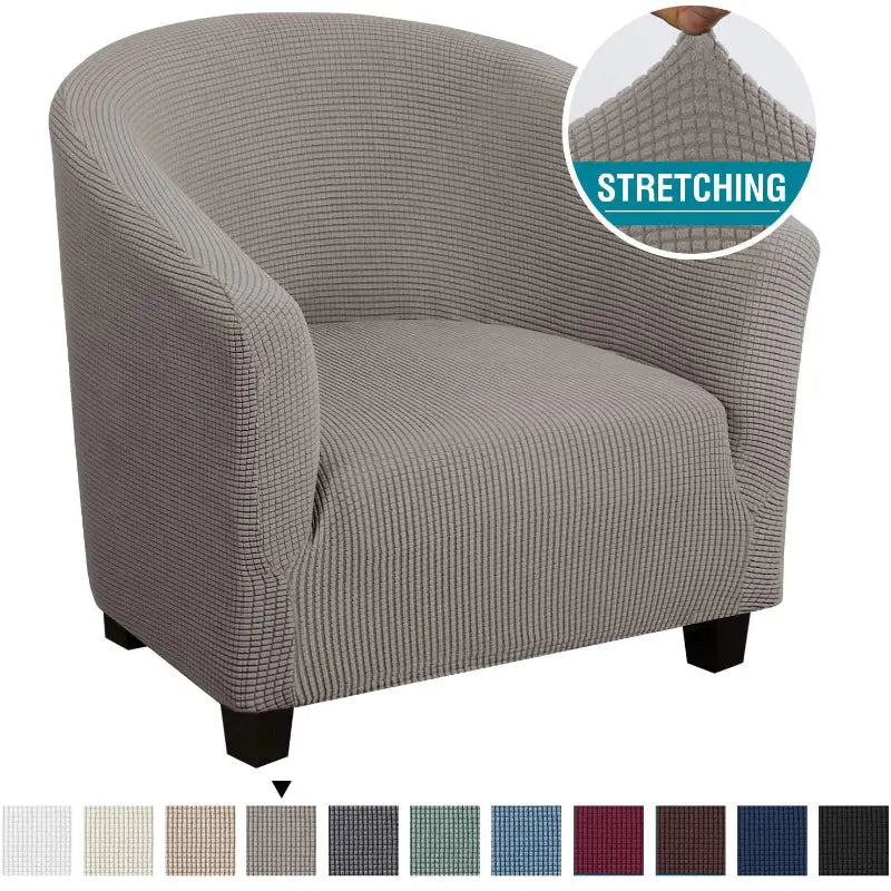 Housse Fauteuil Stretch Bella Taupe-Card seat sofa