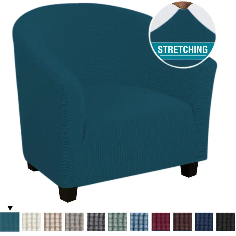 Housse Fauteuil Stretch Bella Deep green-Card seat sofa