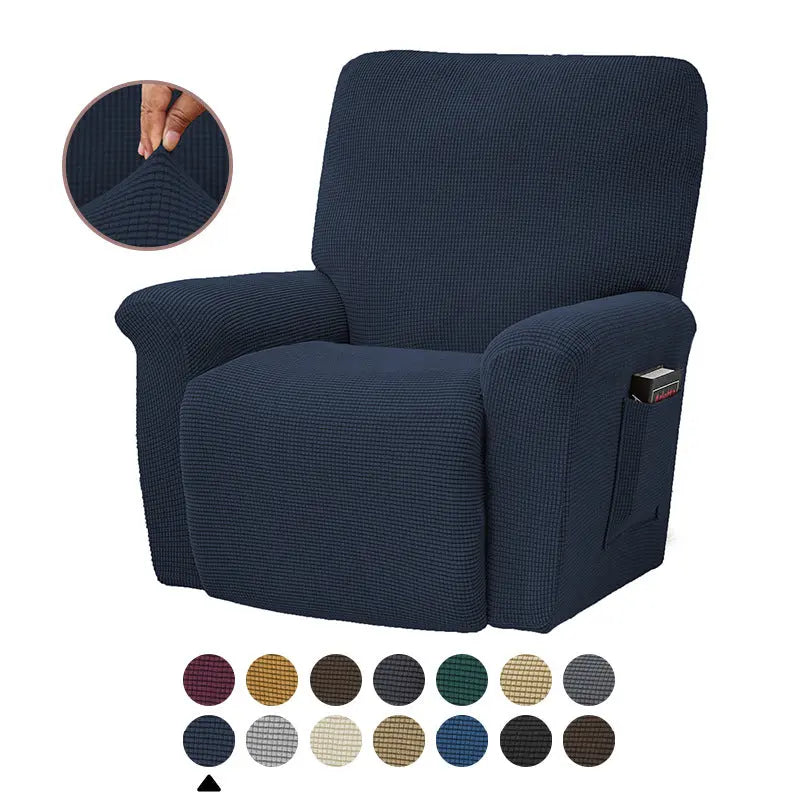 Housse Fauteuil Stretch Quadro Blue