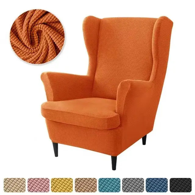 Housse Fauteuil Élastique TIGO Orange-3PCS SET