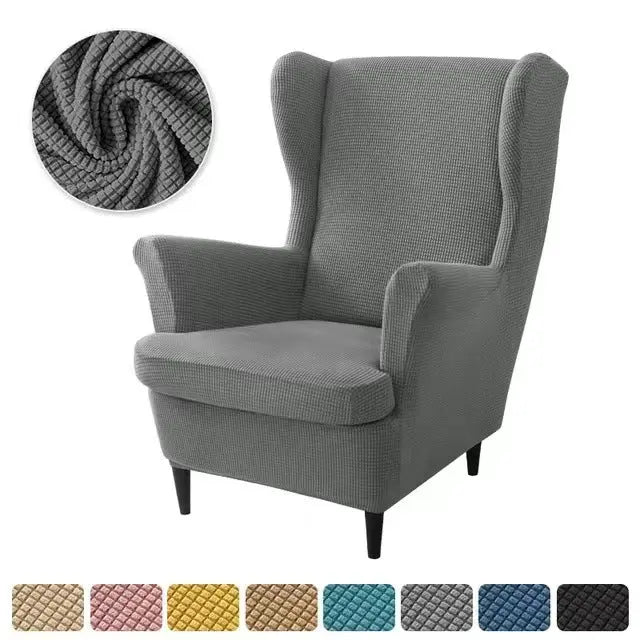 Housse Fauteuil Élastique TIGO Dark Gray-3PCS SET