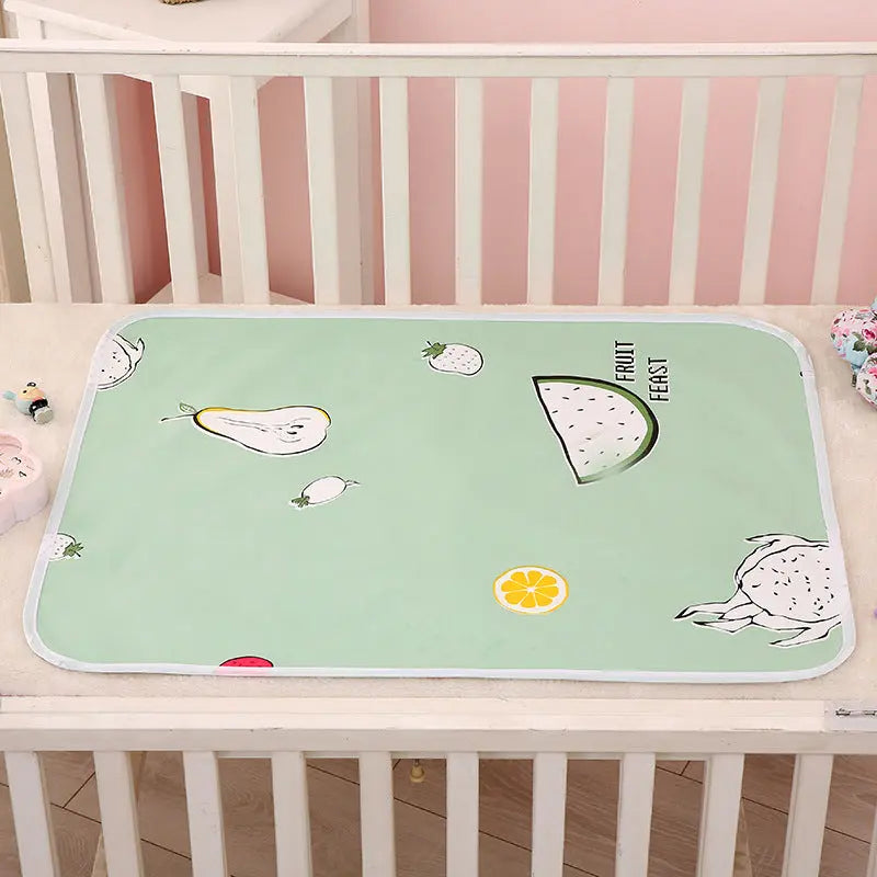 Housse Matelas Coton Écologique KIDOVO Green fruit-50X70