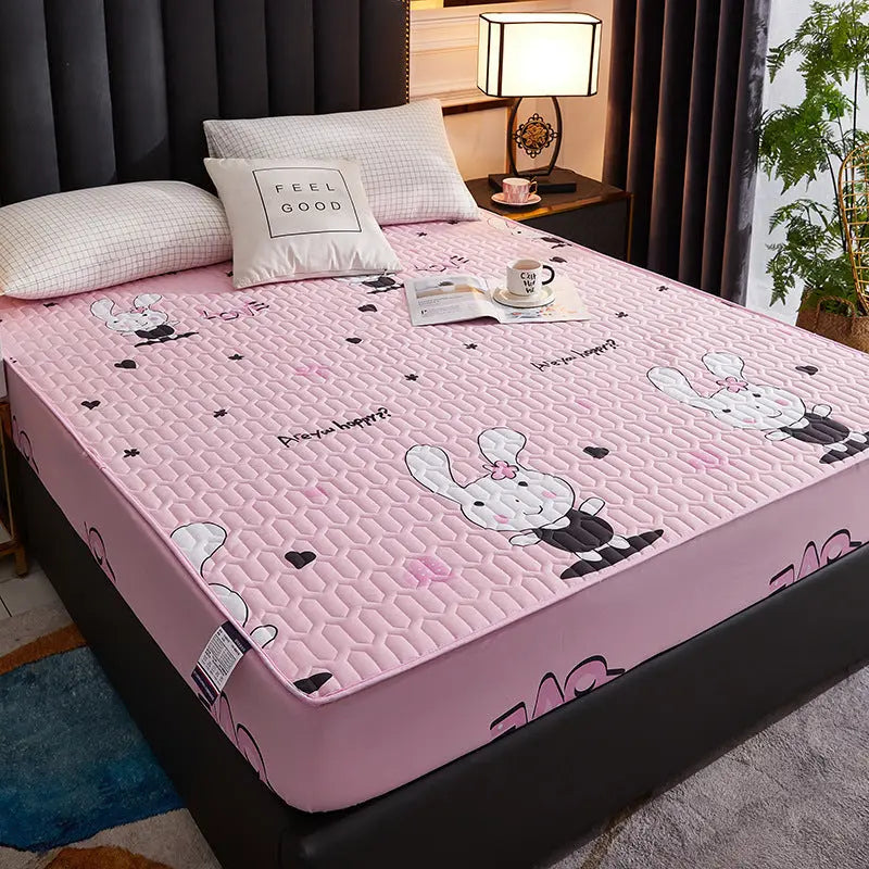 Housse Matelas Coton Quilted AMARI Happy Rabbit-200x220cm