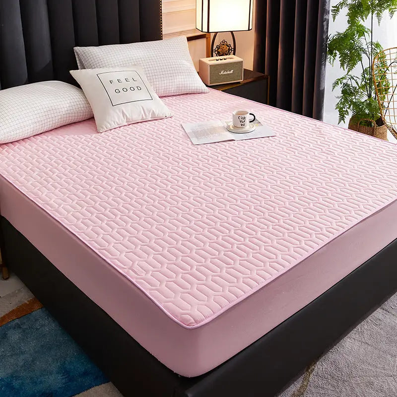 Housse Matelas Coton Quilted AMARI Pink-180x200cm