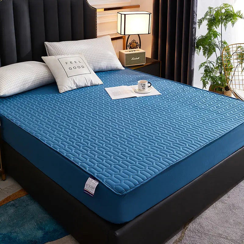 Housse Matelas Coton Quilted AMARI Blue-120x200cm