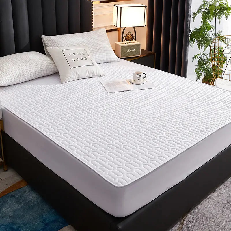 Housse Matelas Coton Quilted AMARI White-180x200cm