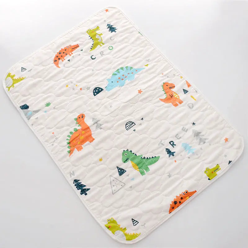 Housse Matelas Langer Coton Antidérapant BABLOX Dinosaur-50x70cm