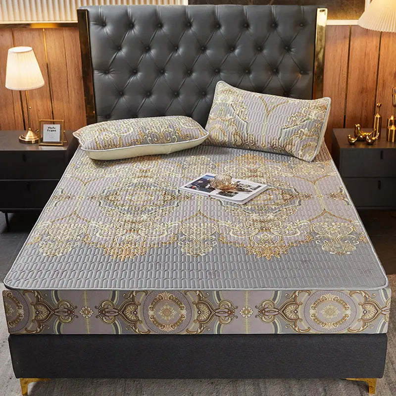 Housse Matelas Latex Moderne SIMMAX Wealth Grey-180x200cmthree item