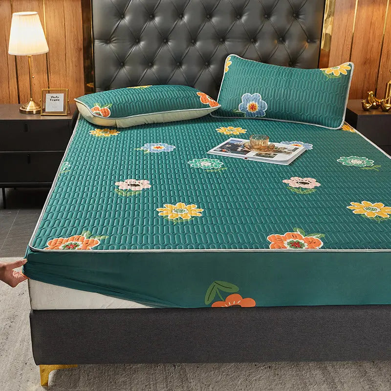 Housse Matelas Latex Moderne SIMMAX Blossoming flowers-120x200cmBed sheet
