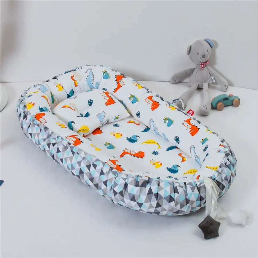 Housse Matelas à Langer Coton Pliable BIONYX Colorful dinosaurs