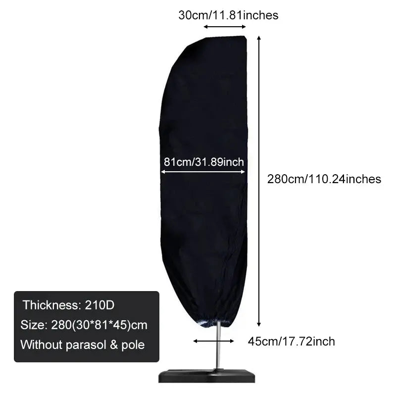 Housse Parasol Déporté Imperméable OXANO Housse de France