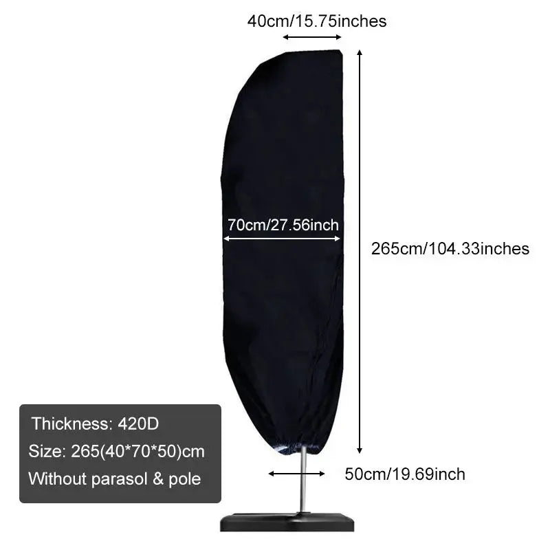 Housse Parasol Déporté Imperméable OXANO Housse de France