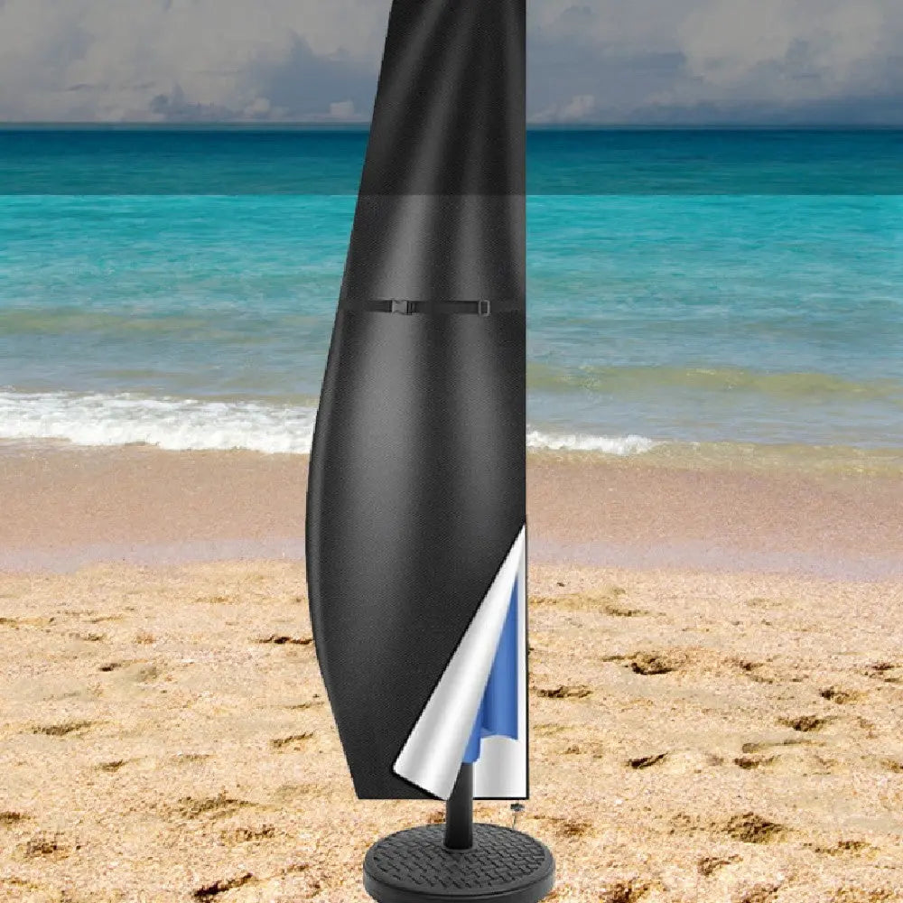 Housse Parasol Déporté Imperméable OXIRA Black-205cm