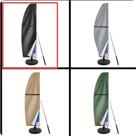 Housse Parasol Déporté Oxford SOLARO 205x 48cm-Black 210D