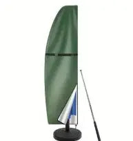 Housse Parasol Déporté Oxford SOLARO 265x 50cm-Green 210D
