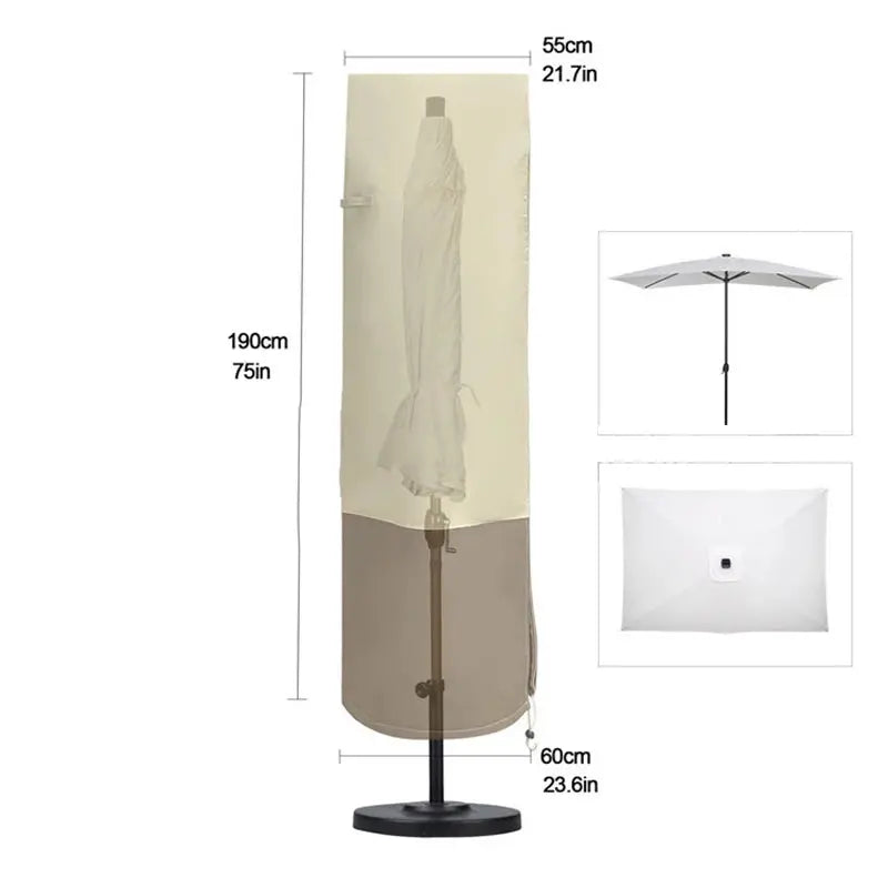 Housse Parasol Extérieur Imperméable EXVIA Housse de France
