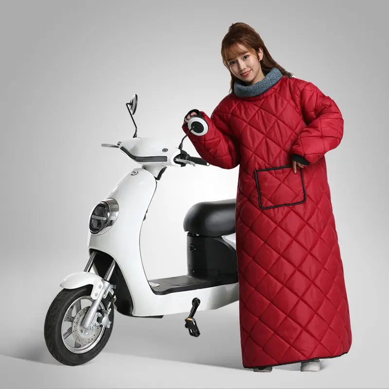 Housse Pour Moto Imperméable ZILARO Maroon-XL plus handle