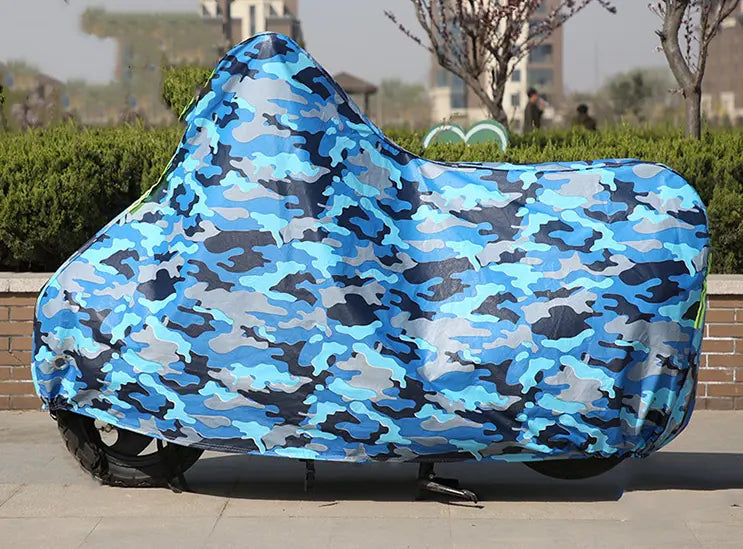 Housse Pour Moto Nylon **PROTECTA** Camouflage blue-L