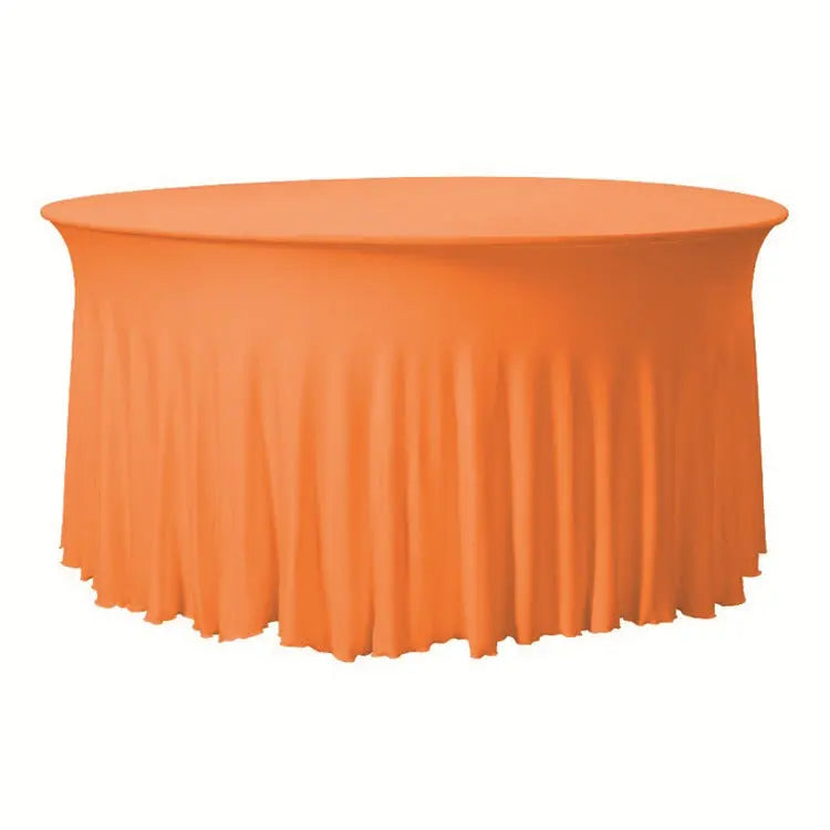 Housse Pour Table Ronde Élastique TWILIO Orange-160x75CM