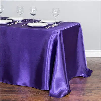 Housse Pour Table Satinée Événementielle SATINA Purple-145x145cm